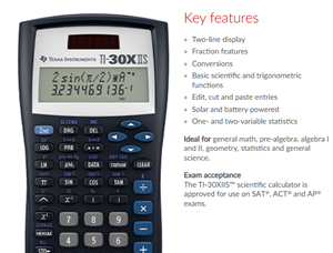 TI-30XIIS Fundamental Scientific Calculator