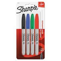 Sharpie 4Pk Makers Blk/Blu/Gre/Red
