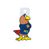 SCC Cartoon Hawk Sticker